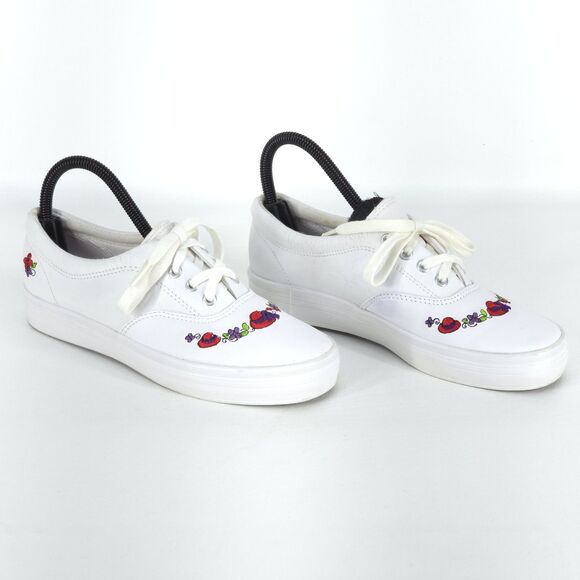 Keds Grasshoppers Red Hat Society Sneakers Women’s 6M Embroidered Cottage Granny - Picture 2 of 14